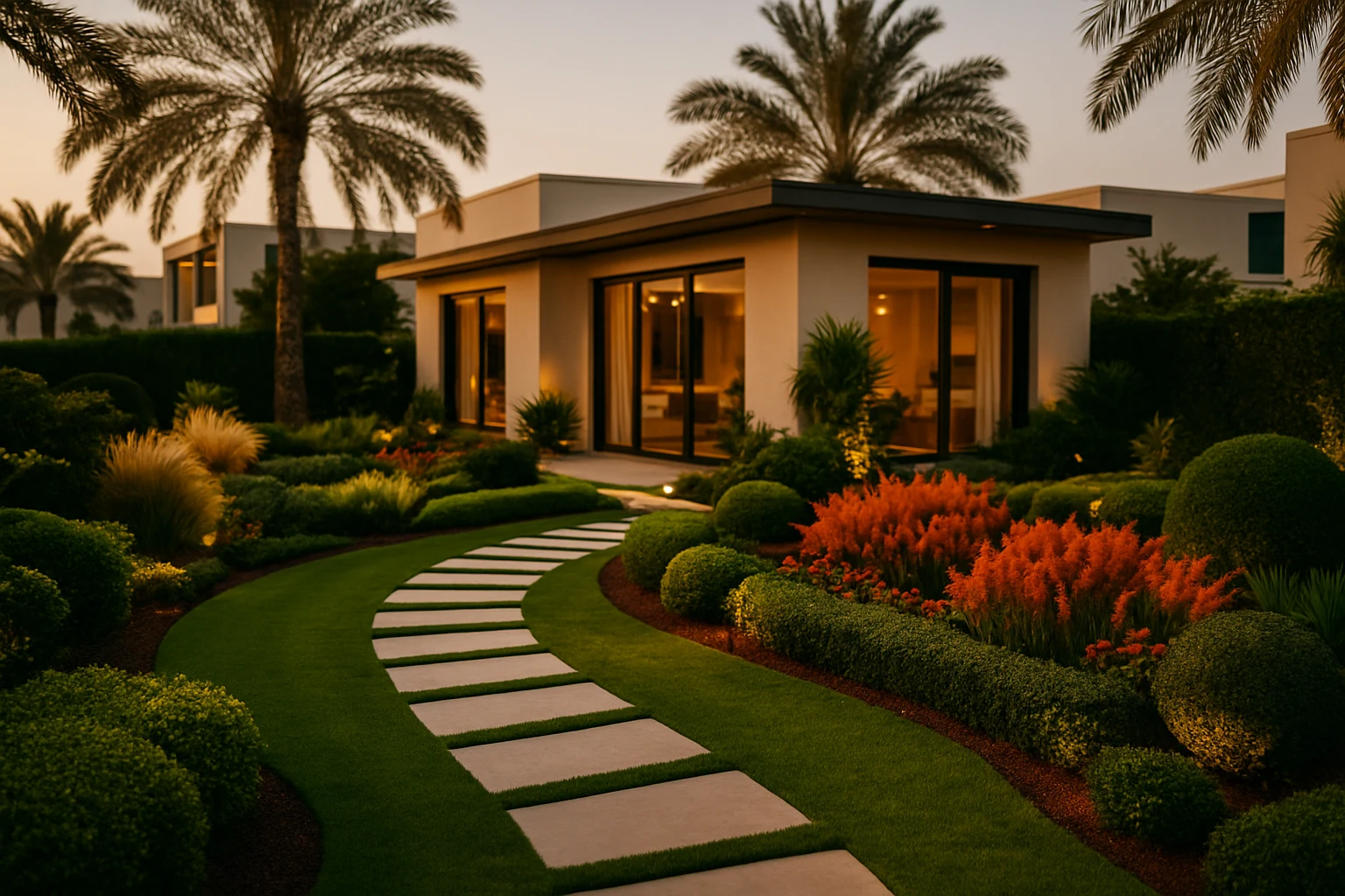 تركيب العشب الطبيعي في الإمارات